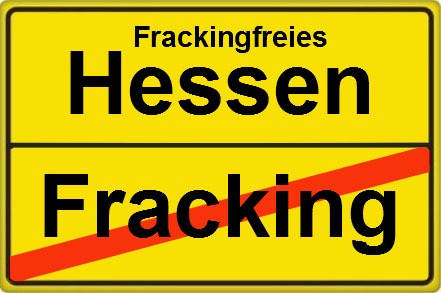 Ortsschild STOPP Fracking